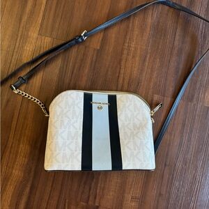 Michael Kors Cross-Body Purse Blue Strip